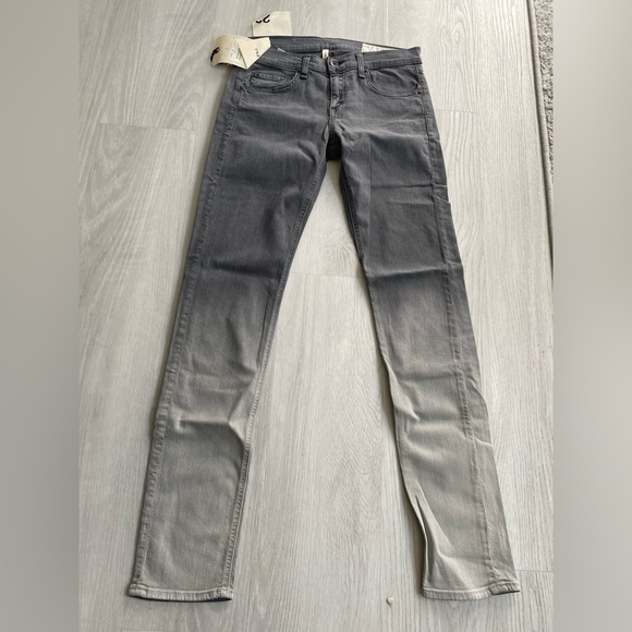 NWT Rag & Bone The Dre Jeans Charcoal Ombre - Picture 4 of 8